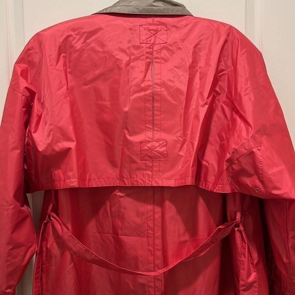 CANADIENNE vintage   rain trenchcoat size medium - Picture 4 of 10